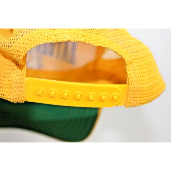 Vintage Natural Light Beer Yellow with Mesh Snapback Hat Cap --USA Made - Picture 7 of 8